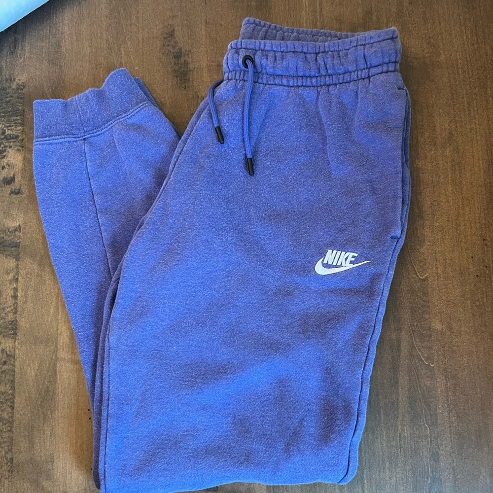 Nike Blue Jogger Sweatpants with Elastic Cuffs